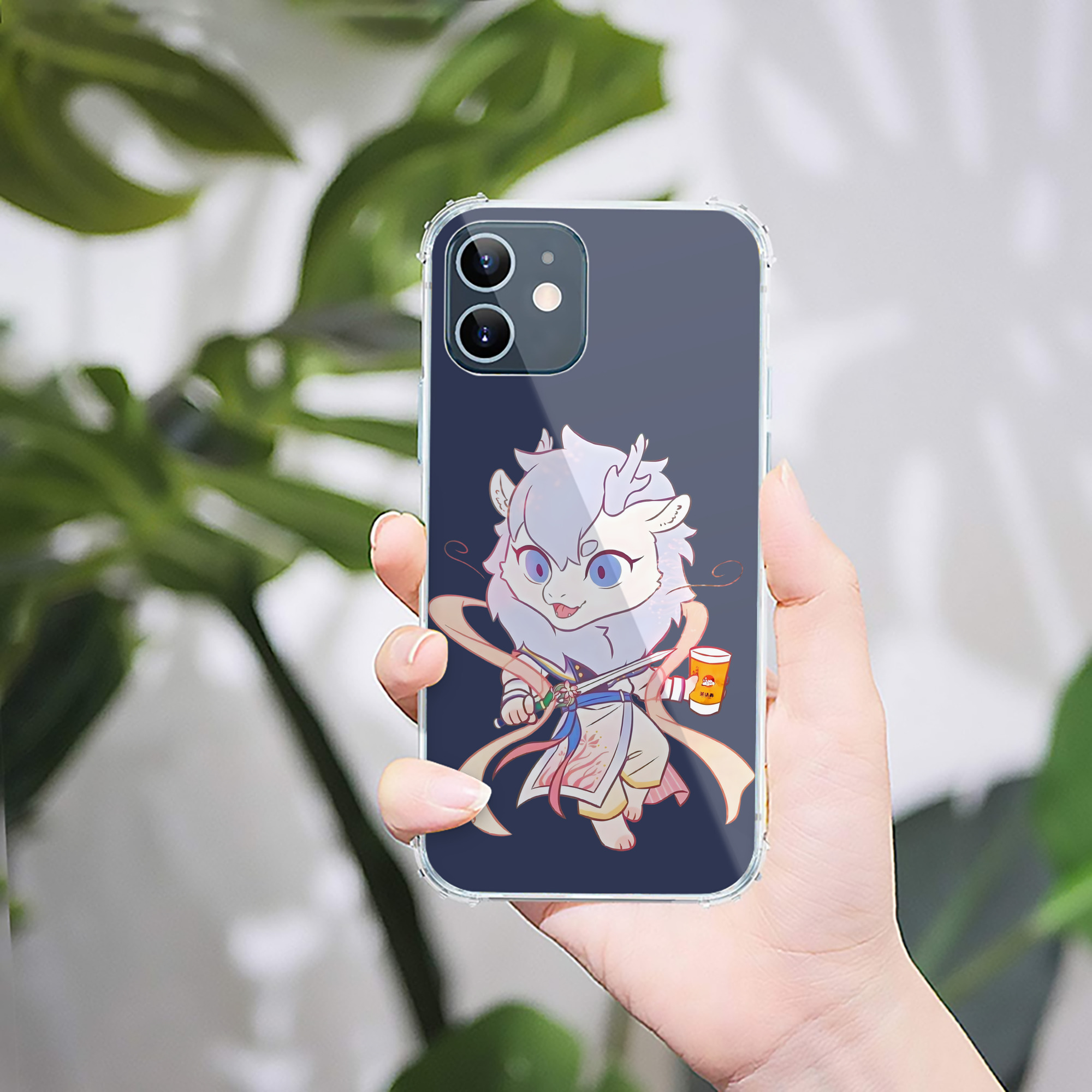 （画像用） Ne Zha 2 ナタ 魔童の大暴れ 【iPhone 12シリーズ対応】透明スマホケース（クリアソフトケース）